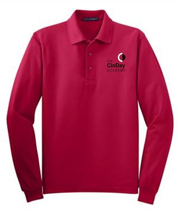 Picture of The CinDay Academy - Adult/Unisex - Long Sleeve Uniform Polo by Port Authority K500LS - Black, Red, or White