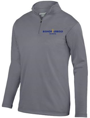 Picture of Bishop Leibold - Youth & Adult/Unisex - Uniform Wicking 1/4 Zip Pullover 5507(8) - Graphite