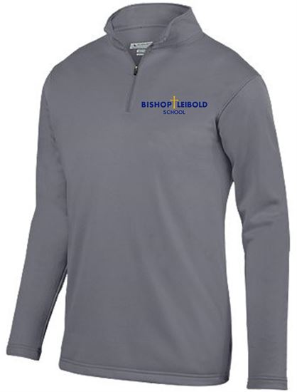 Picture of Bishop Leibold - Youth & Adult/Unisex - Uniform Wicking 1/4 Zip Pullover 5507(8) - Graphite