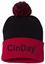 Picture of CinDay Academy Pom-Pom Knit Beanie by Sportsman SP15 - Black/Red