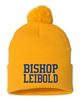 Picture of NEW COLORS!!  Bishop Leibold - Pom Knit Hat by Sportsman SP15 - Gold, Grey, Navy, or Roayl