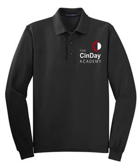 Picture of The CinDay Academy - Ladies - Long Sleeve Uniform Polo by Port Authority L500LS - Black, Red, or White