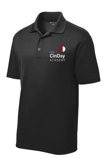 Picture of *Clearance* - CinDay Academy - Youth - Short Sleeve Uniform Performance Polo by Sport Tek YST6403 - Black (YM)