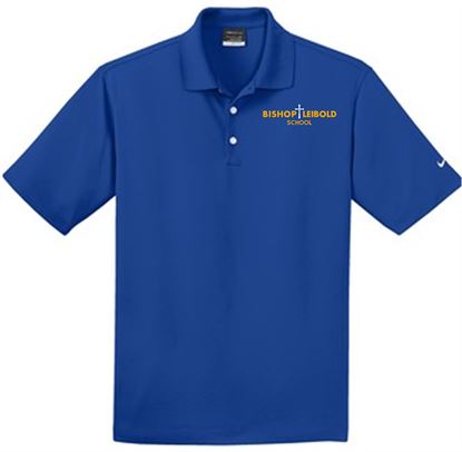Picture of Bishop Leibold Unisex Nike Dri-FIT Micro Pique Polo 363807 - Royal, Gold or White