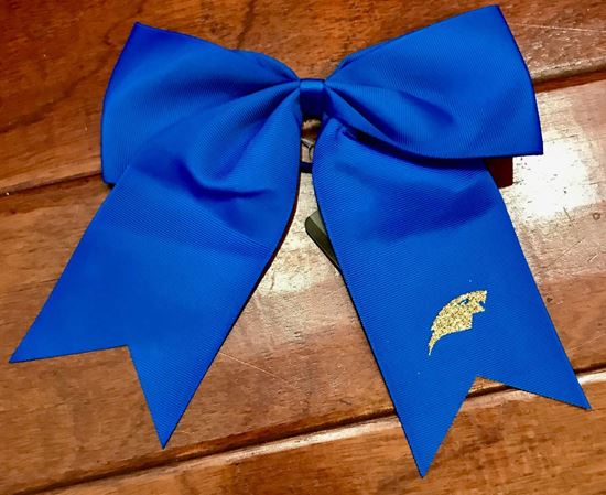 Picture of Bishop Leibold Cheer Hair Bow by Augusta 6701 - Royal or Gold