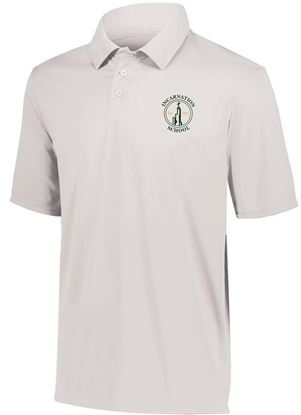 Picture of One Left in this Style! - Incarnation - Youth - (Pre K - 8th Grade) - Dri Fit Short Sleeve Uniform Polo by Augusta 5018 - White