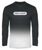 Picture of CinDay Youth/Unisex Ombre Long Sleeve Dri-fit Tee by Badger 4204 - Red Ombre or Black Ombre