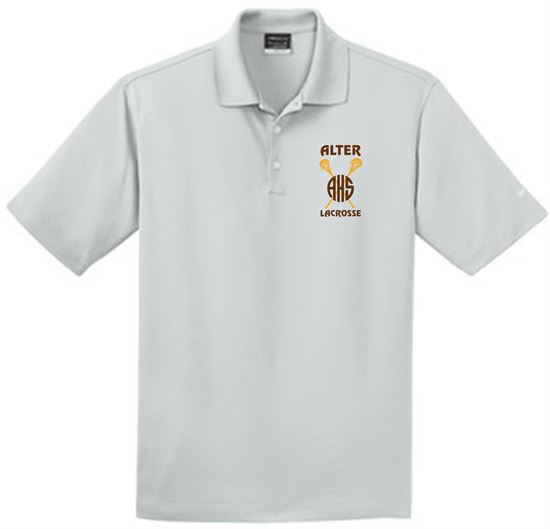 Picture of Alter Girls Lacrosse Unisex Nike Dri-FIT Micro Pique Polo 363807 - Gold or Wolf Grey