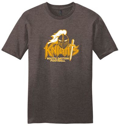 Picture of SDK Football - Youth/Unisex - Short Sleeve Tee by District DT6000(Y) - Grey Frost or Heather Brown