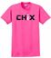 Picture of Chix - Youth & Adult/Unisex - 100% Cotton Short Sleeve Tees 2000(B) - Black/White Logo - Safety Pink, Heliconia, or Sports Grey