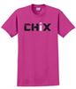 Picture of Chix - Youth & Adult/Unisex - 100% Cotton Short Sleeve Tees 2000(B) - Black/White Logo - Safety Pink, Heliconia, or Sports Grey