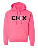 Picture of Chix - Youth/Adult - Hoodie 18500(B) - Black/White Logo - Safety Pink, Heliconia, or Sports Grey