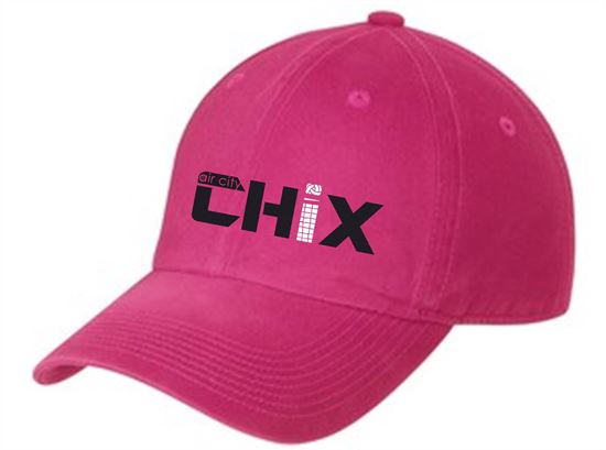 Picture of Chix - Six-Panel Unstructured Twill Cap by Port Authority C914- Sangria