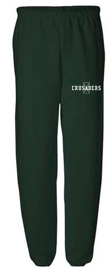 Picture of Incarnation Unisex Gym Pants w/o pockets by Jerzees 4850MR - Forest Green