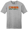 Picture of Canes Unisex Short Sleeve Tee by District DT6000 - Light Heather Grey / White