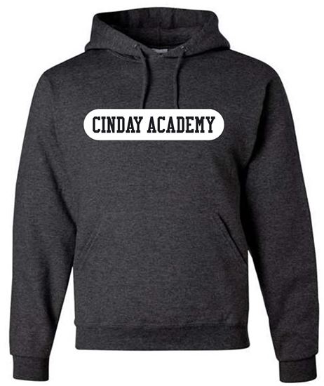 Picture of CinDay - Youth/Unsiex - Hoodie by Jerzees 996M - Heathered Black