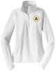 Picture of Alter Girls Soccer Ladies Sport-Wick Stretch 1/4 Zip Pullover by Sport-Tek LST850 White/Heather Grey