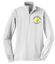 Picture of Alter Girls Tennis Ladies 1/4 Zip Sweatshirt by Sport Tek LST253 - Athletic Heather / White
