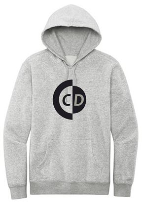 Picture of CinDay - Youth/Unisex - Fleece Hoodie by District DT6100Y/DT6100 - Light Heather Grey