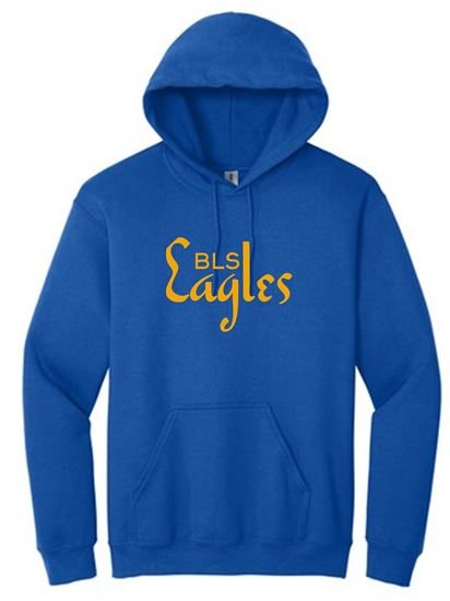 Picture of Bishop Leibold - Youth & Adult/Unisex - Hooded Sweatshirt by Gildan w/ Gold Foil Logo 18500(b) -  Carolina Blue, Graphite Heather, Navy, Royal, or White