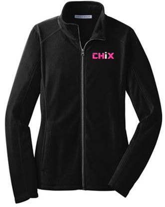 Picture of NEW COLOR ADDED! Chix - Ladies - Microfleece Full Zip Jacket by Port Authority L223 - Black, Pearl Grey or White