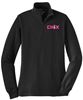 Picture of NEW COLOR ADDED! Chix - Ladies - 1/4 Zip Sweatshirt by Sport Tek LST253 - Athletic Heather. Black or White