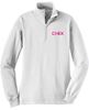 Picture of NEW COLOR ADDED! Chix - Ladies - 1/4 Zip Sweatshirt by Sport Tek LST253 - Athletic Heather. Black or White