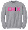 Picture of CHIX - Youth & Adult/Unisex - Team Gear Crewneck by Gildan PC90Y/18000(B) - Black, Heliconia/Sangria, Sports Grey, or White