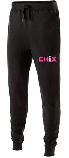 Picture of Chix - Ladies - Fleece Joggers by Holloway 229748 - Black