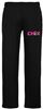 Picture of Chix -  Adult/Unisex - Basic Open Bottom Sweatpants By Gildan 18400(b) - Black