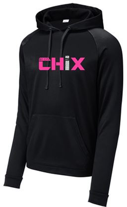 Picture of Chix - Adult - Sport Tek ReCompete Pullover Hoodie ST730 - Black or White