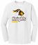 Picture of SDK Lacrosse - Youth & Unisex - Long Sleeve Tee by District 5400B/DT6200 - Grey / White