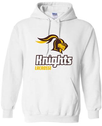 Picture of SDK Lacrosse - Youth & Unisex - Heavy Blend Hooded Sweatshirt 996m/996y by Jerzee - Athletic Heather or White