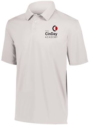 Picture of Style Being Discontinued!! - The CinDay Academy - Youth - Dri Fit Short Sleeve Uniform Polo by Augusta 5018 - Black or White