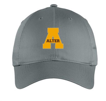 Picture of Alter - Nike Golf Unstructured Twill Cap by Sanmar NKFB6449-  Dark Grey 1 left!  Alter "A" Logo