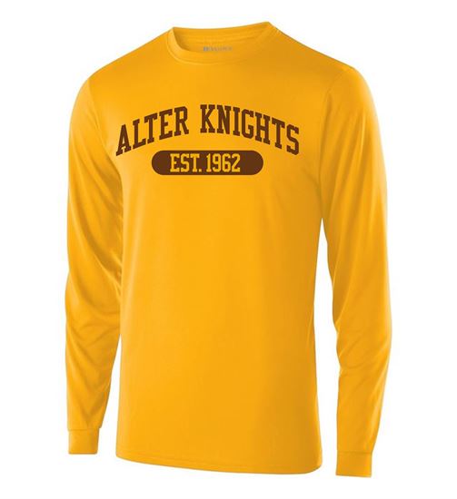 Picture of Alter High School - Adult/Unisex - Dri Fit Long Sleeve Tee by Sport-Tek ST350LS - Gold