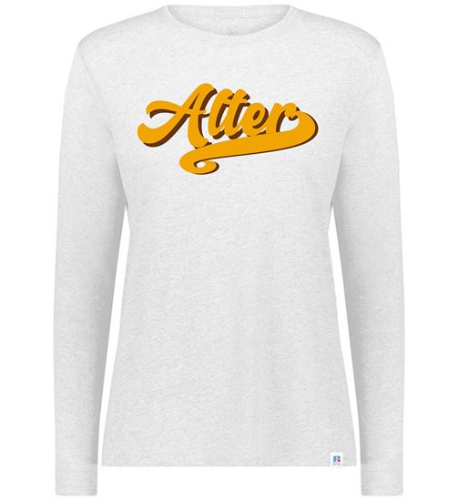 Picture of $5 OFF! -  Alter - Ladies - Knights Women's Essential Long Sleeve Tee by Russell 64LTTX - White 1 LEFT!