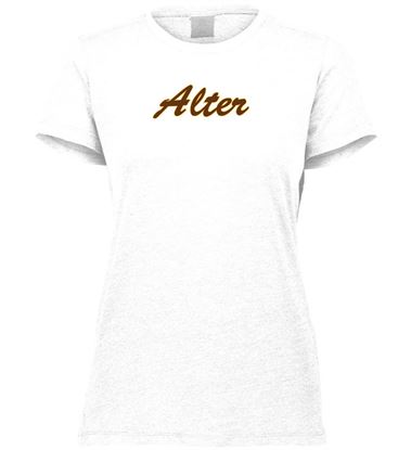 Picture of $5 OFF! - Alter - Ladies - Tri Blend Tee Shirt by Augusta 3067 - 3 Left! -  White