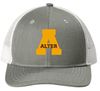 Picture of Alter-  Youth Snapback Trucker Cap by Port Authority YC112- Heather grey/White