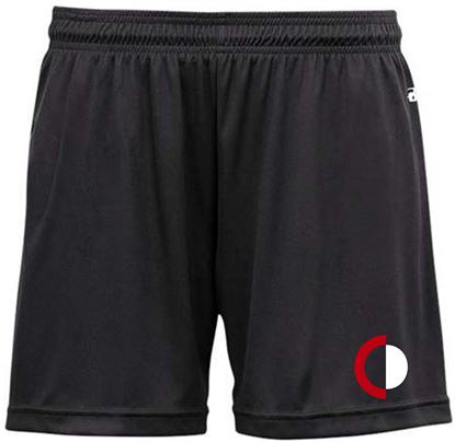 Picture of The CinDay Academy - Girls - B Core Gym Shorts by Badger 211600 - Black