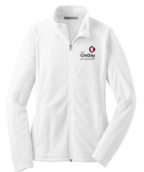 Picture of The CinDay Academy - Ladies - Microfleece Full Zip Jacket by Port Authority L223 - Black or White