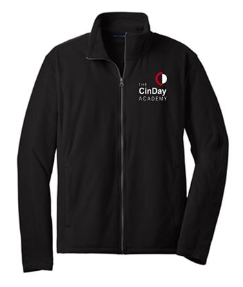Picture of The CinDay Academy - Adult/Unisex - Microfleece Full Zip Jacket by Port Authority F223 - Black