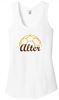 Picture of Alter Girls Soccer Ladies District Women’s Perfect Tri Racerback Tank DM138L 2 Color GLITTER! Logo - White / Grey