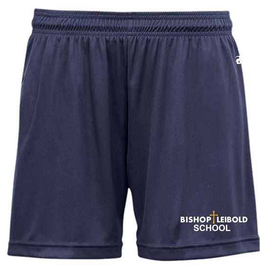 Picture of Bishop Leibold  - Girls/Ladies - B-Core Gym Shorts by Badger 2116/4117 - Navy