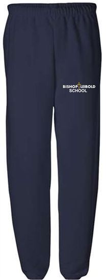 Picture of Bishop Leibold- Adult/Unisex - Gym Pants w/ pockets by Jerzees 4850MR - Navy