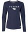 Picture of Dayton Flyers - Ladies - Flyers Logo Essential Long Sleeve Tee by Russell 64LTTX - Navy