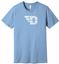 Picture of Dayton Flyers - Unisex - Distressed Logo Tee by Bella + Canvas BC3001 - Columbia Blue