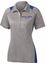 Picture of Bishop Leibold - Ladies - Performance Polo by Sport Tek LST665 - Heather Grey/Royal Blue