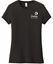 Picture of Cinday Academy - Ladies - Short Sleeve Tee w/ Left Chest All White Logo by District DT6002 - Black or Grey Frost