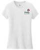 Picture of The CinDay Academy - Ladies - Short Sleeve Tee w/ Left Chest Logo by District DT6002 - Black, Grey Frost, Light Heather Grey, Red, or White